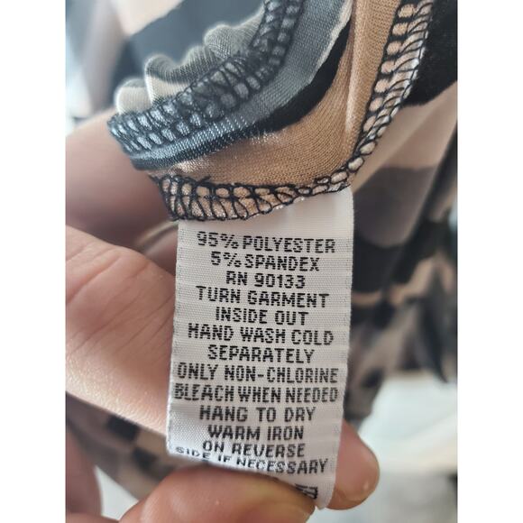 Bob Mackie Striped Square Neck Maxi Dress, Small - Picture 6 of 6